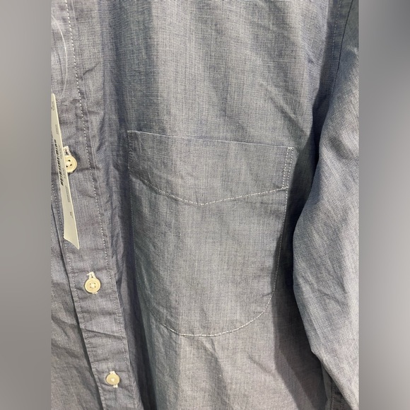 J. Crew Slim Stretch Men's Blue Gray Long Sleeve Button Down Shirt. Size M - Picture 4 of 6
